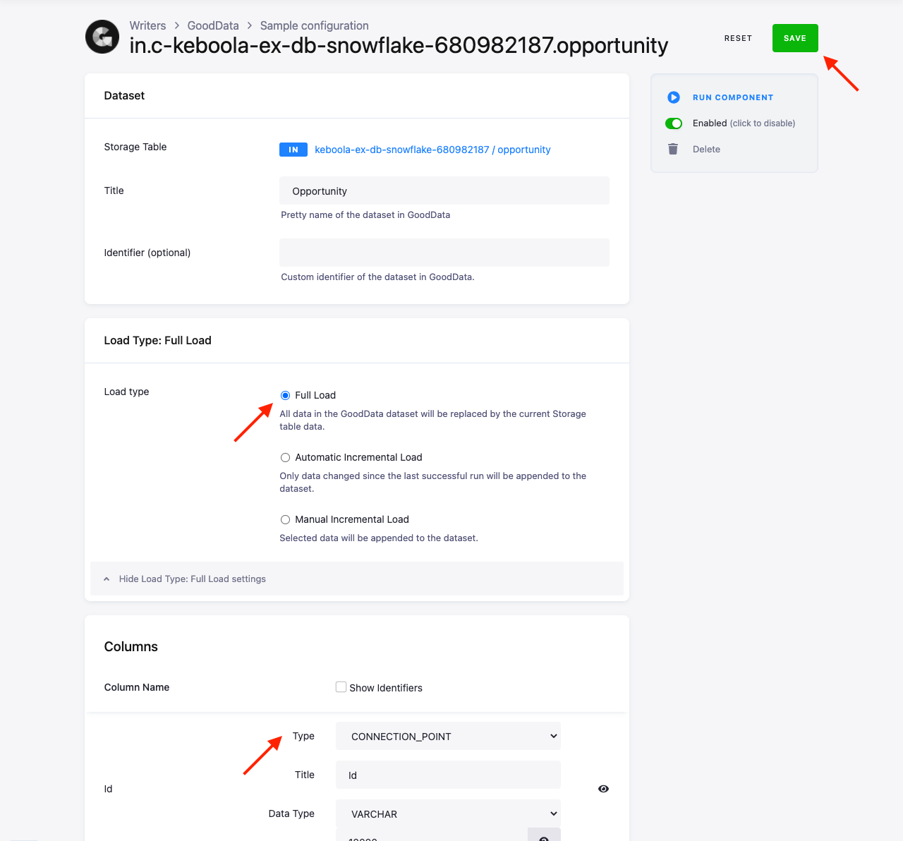 Screenshot - Configure Columns